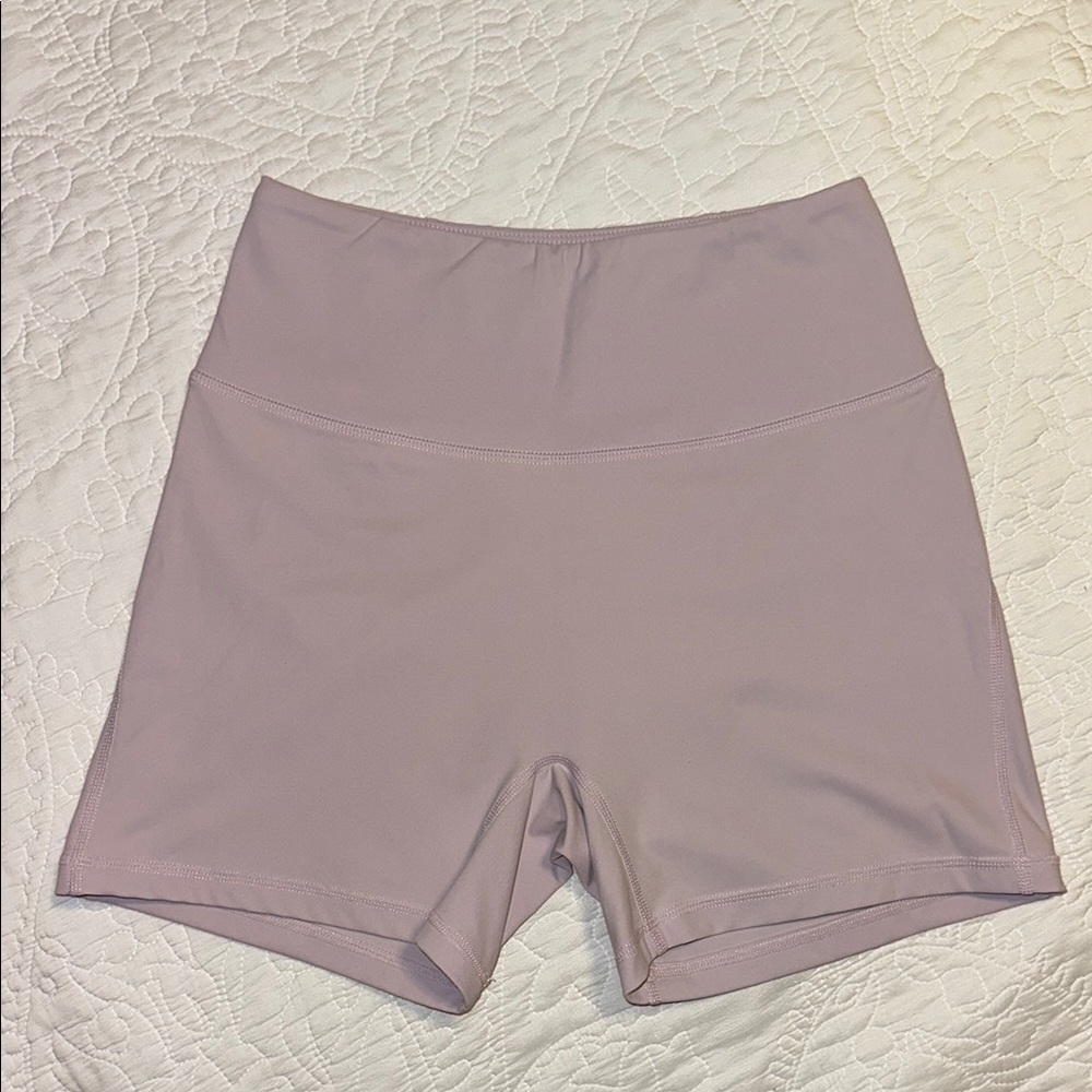 Alphalete Light Purple High Waist Athletic Shorts
